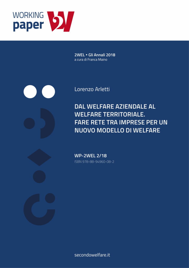 Percorsi di secondo welfare Dal welfare aziendale al welfare territoriale. Fare rete tra imprese per un nuovo modello di welfare