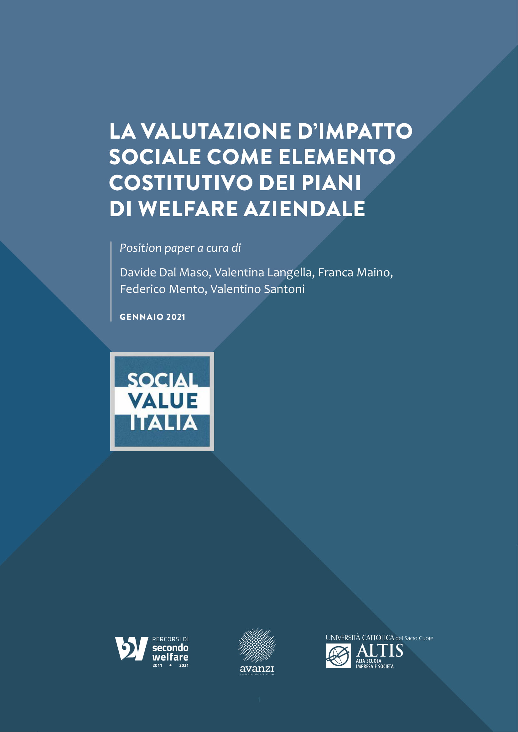 La valutazione d’impatto sociale come elemento costitutivo dei piani di welfare aziendale