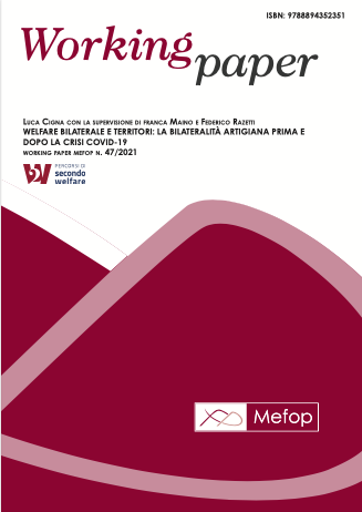 Welfare bilaterale e territori: la bilateralità artigiana prima e dopo la crisi Covid-19