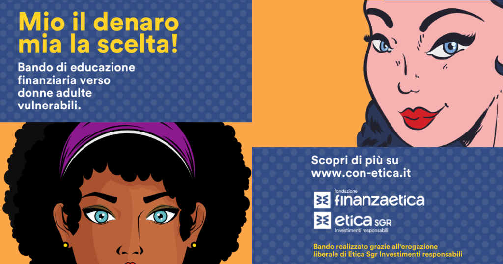 Mio il denaro mia la scelta! - Bando di educazione finanziaria verso donne adulte vulnerabili - Copertina