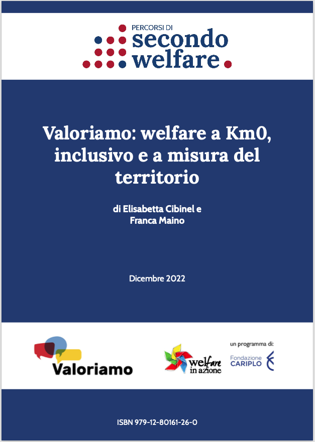 Valoriamo: welfare a Km0, inclusivo e a misura del territorio