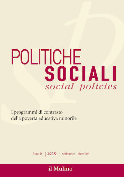 Politiche Sociali/Social Policies 3/2022