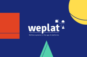 Logo del progetto WePlat, dedicato alle piattaforme di welfare italiano. Immagine di copertina di un articolo di approfondimento di Ivana Pais e Flaviano Zandonai su Secondo Welfare