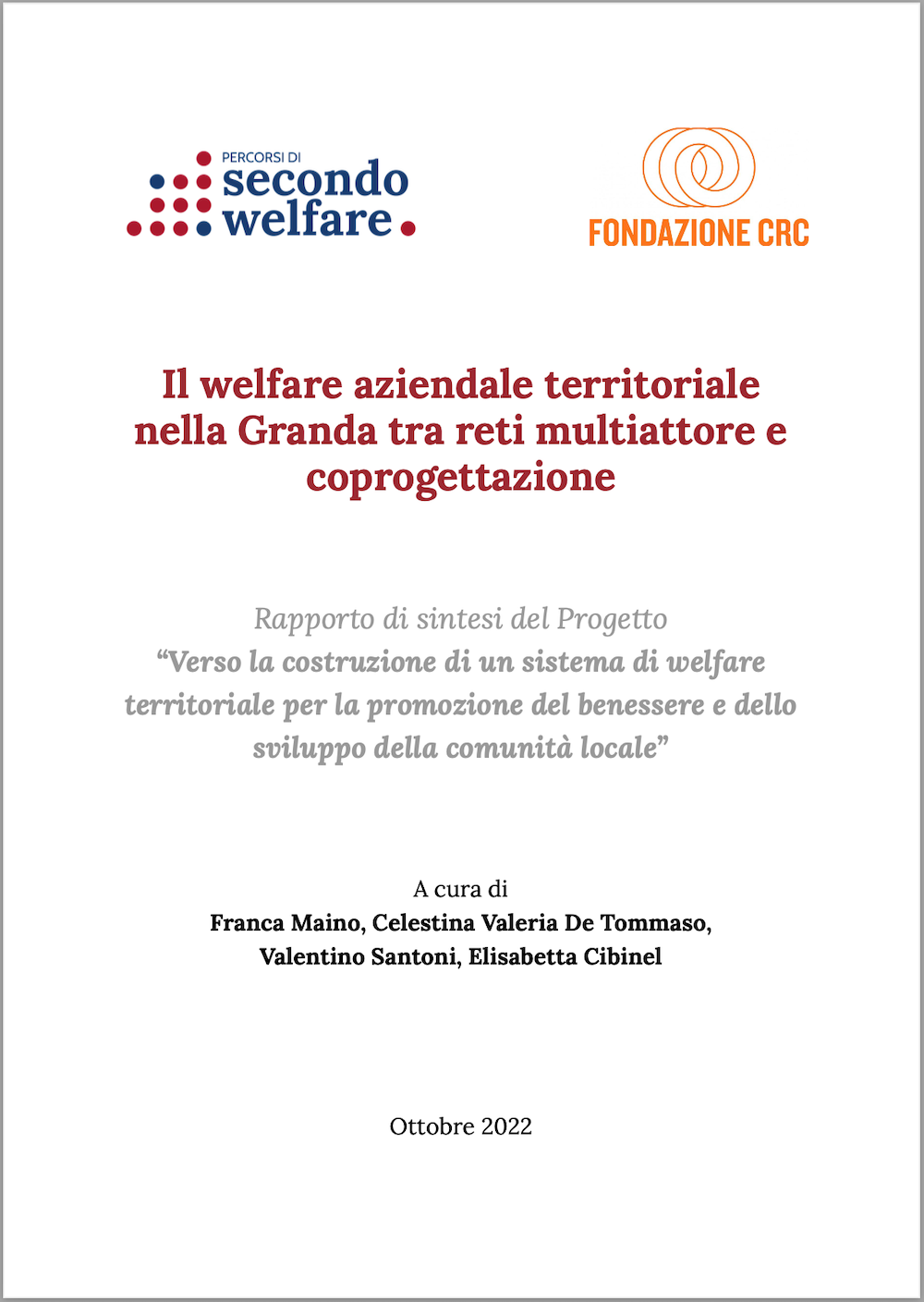 Il welfare aziendale territoriale nella Granda tra reti multiattore e coprogettazione