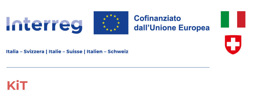 Logo di KiT - Keep in Touch, progetto Interreg Italia Svizzera