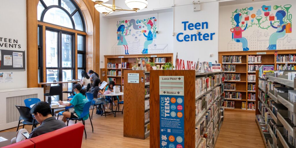 Uno dei centri di aggregazione giovanili creati dalla New York Public LIbrary