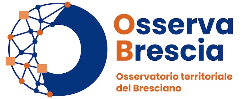 Logo di OsservaBrescia, l'Osservatorio territoriale del Bresciano promosso da Intesa Sanpaolo e curato da Percorsi di secondo welfare