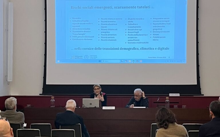 L'intervento di Franca Maino durante il convegno "Le religioni nel welfare in transizione"