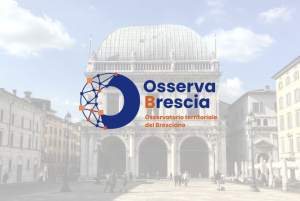 Immagine di copertina della pagina di download del Rapporto OsservaBrescia 2025, il primo report annuale dell'Osservatorio territoriale del Bresciano promosso da Intesa Sanpaolo e curato da Percorsi di Secondo Welfare
