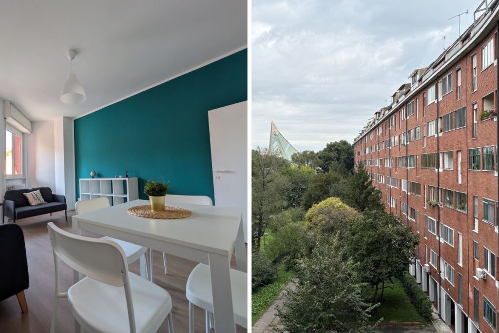 Un appartamento e un condominio che fanno parte del progetto Prendi Posto - Foto de Il Melograno